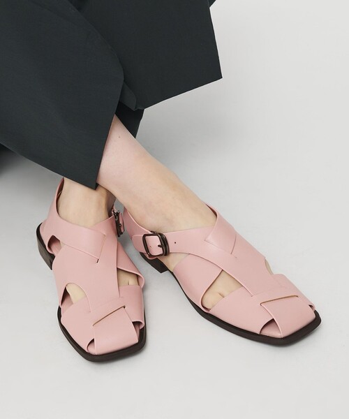 BEAUTY&YOUTH UNITED ARROWS(ビューティーアンドユースユナイテッドアローズ)の「ヘンケイライン グルカサンダル(サンダル・レディース・ブラック/ライトピンク・36/37/38)」の10枚目の写真