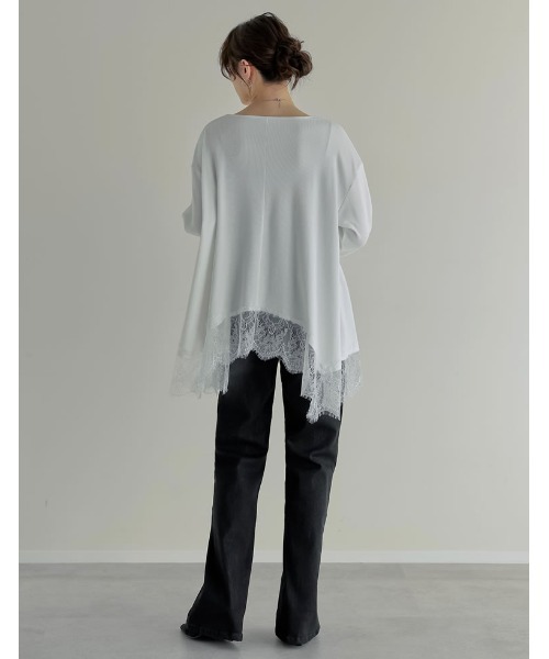 Re:EDIT（リエディ）の「[DENIM COLLECTION][2026S/S COLLECTION][低身長/高身長/大きいサイズ有]ストレッチデニムキックフレアパンツ（デニムパンツ・レディース・ブルー/ブラック/ネイビー・SHORT/AM/MEDIUM/TALL/LARGE/X-LARGE）」の6枚目の写真