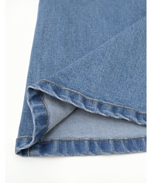 Re:EDIT（リエディ）の「[DENIM COLLECTION][2026S/S COLLECTION][低身長/高身長/大きいサイズ有]ストレッチデニムキックフレアパンツ（デニムパンツ・レディース・ブルー/ブラック/ネイビー・SHORT/AM/MEDIUM/TALL/LARGE/X-LARGE）」の14枚目の写真