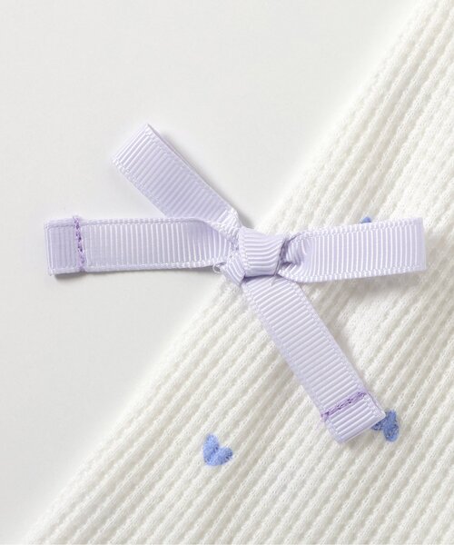 apres les cours（アプレレクール）の「レースビスチェ・リボンワッフルトップスセット（Tシャツ/カットソー・キッズ・その他2/ラベンダー・80/90/100/110/120/130/140）」の5枚目の写真