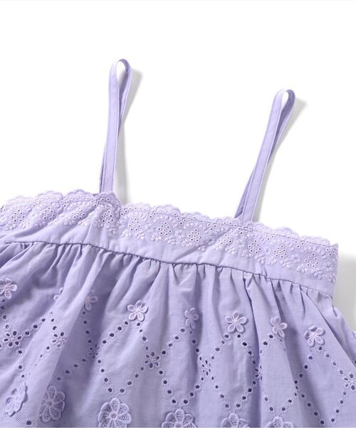 apres les cours（アプレレクール）の「レースビスチェ・リボンワッフルトップスセット（Tシャツ/カットソー・キッズ・その他2/ラベンダー・80/90/100/110/120/130/140）」の6枚目の写真