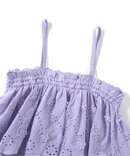 apres les cours（アプレレクール）の「レースビスチェ・リボンワッフルトップスセット（Tシャツ/カットソー・キッズ・その他2/ラベンダー・80/90/100/110/120/130/140）」の7枚目の写真