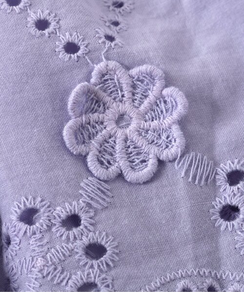 apres les cours（アプレレクール）の「レースビスチェ・リボンワッフルトップスセット（Tシャツ/カットソー・キッズ・その他2/ラベンダー・80/90/100/110/120/130/140）」の9枚目の写真