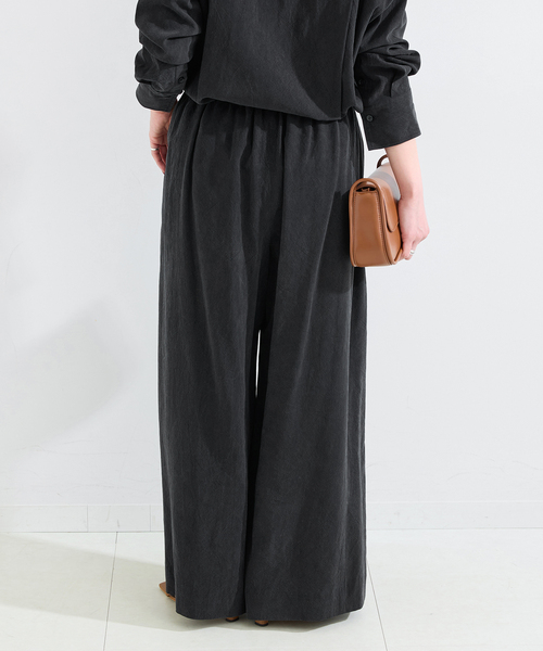 B.C STOCK（ベーセーストック）の「手洗い可 / フィブリルRelaxパンツ（スラックス・レディース・ベージュ/チャコールグレー/ブラック・SMALL/MEDIUM）」の22枚目の写真