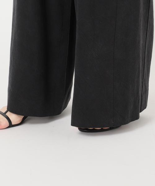 B.C STOCK（ベーセーストック）の「手洗い可 / フィブリルRelaxパンツ（スラックス・レディース・ベージュ/チャコールグレー/ブラック・SMALL/MEDIUM）」の6枚目の写真