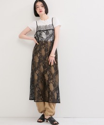 LE CERCLE par rope'（ルセルクルパーロペ）の「レースキャミワンピース（ワンピース）」