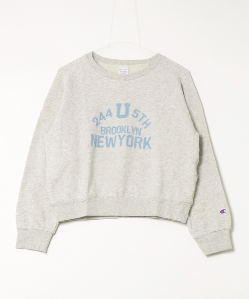 Champion(チャンピオン)の「【Champion】CW-E002 RAGLAN SLEEVE SWEATSHIRT(スウェット・レディース・グレー/ネイビー/ブラック・L/M)」の2枚目の写真