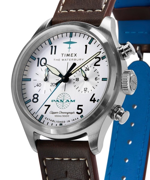 TIMEX(タイメックス)の「TIMEX/タイメックス TIMEX x Pan Am ウォーターベリー 腕時計 TX-TW2Y38700 メンズ(アナログ腕時計・メンズ・シルバー・FREE)」の2枚目の写真