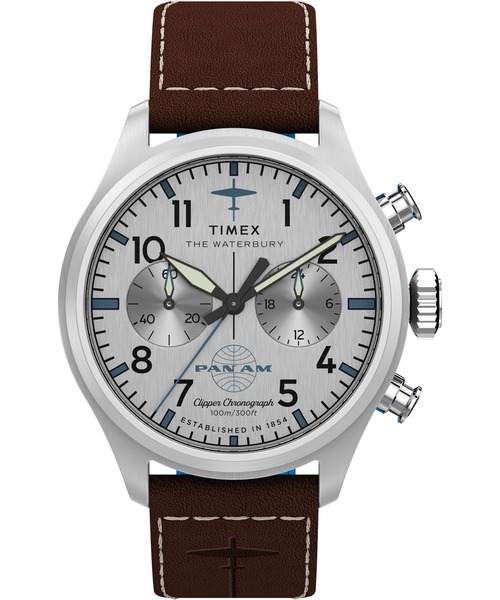 TIMEX(タイメックス)の「TIMEX/タイメックス TIMEX x Pan Am ウォーターベリー 腕時計 TX-TW2Y38700 メンズ(アナログ腕時計・メンズ・シルバー・FREE)」の4枚目の写真