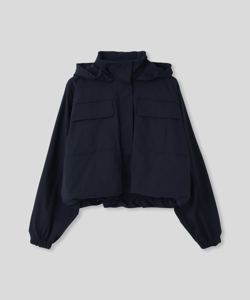 KINO THE KEI(キノザケイ)の「パッカブル 2WAY パフィー ブルゾン KINO THE KEI(ブルゾン・レディース・ホワイト/ネイビー/クリーム・フリー)」の5枚目の写真