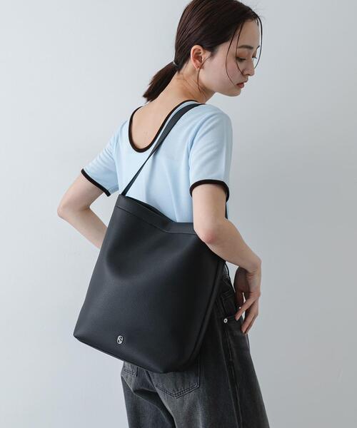 SENSE OF PLACE by URBAN RESEARCH（センスオブプレイスバイアーバンリサーチ）の「バケツバッグ（ショルダーバッグ・レディース・ブラウン/ブラック/アイボリー・ONE）」の5枚目の写真