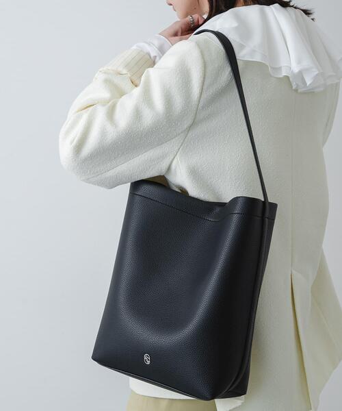 SENSE OF PLACE by URBAN RESEARCH（センスオブプレイスバイアーバンリサーチ）の「バケツバッグ（ショルダーバッグ・レディース・ブラウン/ブラック/アイボリー・ONE）」の9枚目の写真