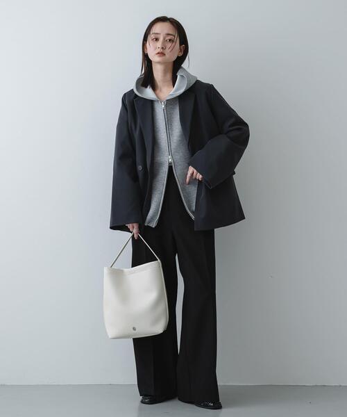 SENSE OF PLACE by URBAN RESEARCH（センスオブプレイスバイアーバンリサーチ）の「バケツバッグ（ショルダーバッグ・レディース・ブラウン/ブラック/アイボリー・ONE）」の16枚目の写真