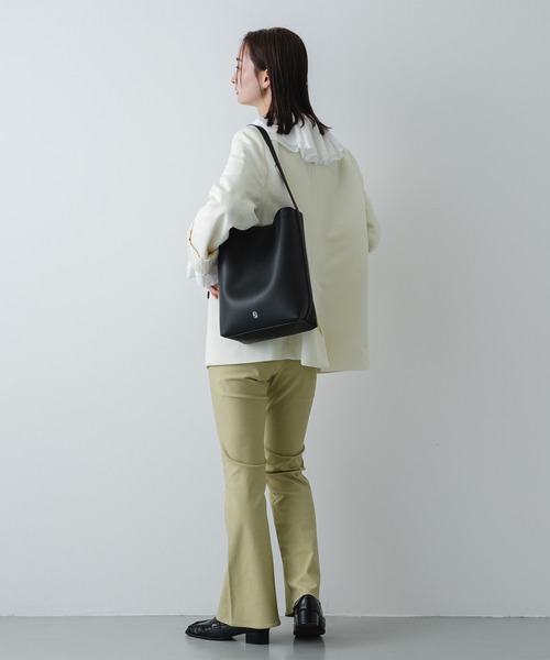 SENSE OF PLACE by URBAN RESEARCH（センスオブプレイスバイアーバンリサーチ）の「【動画有/500ml収納可】バケツバッグ /オフィス/通勤/通学/定番/オールシーズン（ショルダーバッグ・レディース・ブラウン/ブラック/アイボリー・ONE）」の9枚目の写真