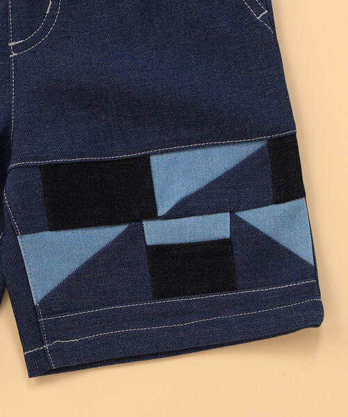 COMME CA ISM（コムサイズム）の「デニムライクストレッチ ハーフパンツ (ベビーサイズ)（その他パンツ・キッズ・ブルー・80-90cm）」の5枚目の写真