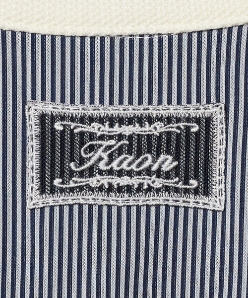 Kaon(カオン)の「<Kaon>ボーダー コサージュ ポロシャツ(Tシャツ/カットソー・レディース・ネイビー/ブラック・FREE)」の12枚目の写真