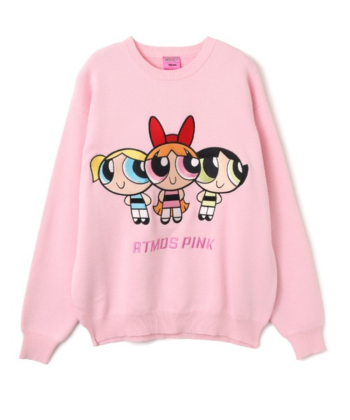 atmos pink（アトモスピンク）の「The Powerpuff Girls x atmos pink Embroidary Sweater / ザ パワーパフ ガールズ x アトモス ピンク エンブロイダリー セーター【SP】（ニット/セーター・レディース・サックスブルー/ピンク/カモフラージュ・FREE）」の3枚目の写真