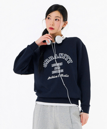 共用レタリンググラフィックスウェットシャツ-FARU5112B04
