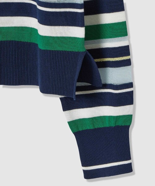 allureville（アルアバイル）の「異素材ＭＩＸマルチボーダープルオーバー（ニット/セーター・レディース・グリーン系その他/レッド系その他・2）」の11枚目の写真