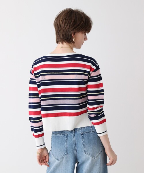 allureville（アルアバイル）の「異素材ＭＩＸマルチボーダープルオーバー（ニット/セーター・レディース・グリーン系その他/レッド系その他・2）」の15枚目の写真