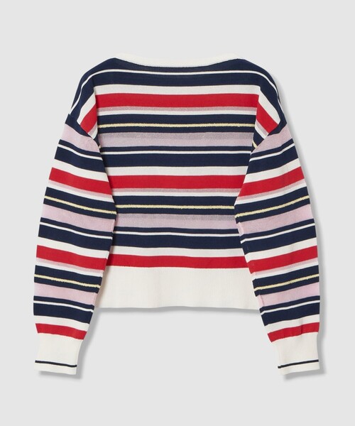 allureville（アルアバイル）の「異素材ＭＩＸマルチボーダープルオーバー（ニット/セーター・レディース・グリーン系その他/レッド系その他・2）」の17枚目の写真