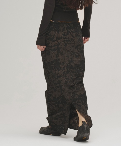 TODAYFUL（トゥデイフル）の「Jacquard Knit Skirt（スカート・レディース・チャコールグレー/キナリ・38inch/36inch）」の13枚目の写真