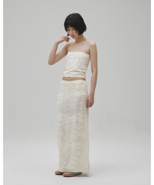 TODAYFUL（トゥデイフル）の「Jacquard Knit Skirt（スカート・レディース・チャコールグレー/キナリ・38inch/36inch）」の4枚目の写真