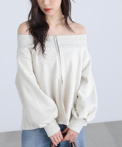 FREE'S MART(フリーズマート)の「◆〈MFM〉袖バルーンオフショルZIPカットソー(Tシャツ/カットソー・レディース・グレー系その他/ホワイト系その他・FREE)」の20枚目の写真