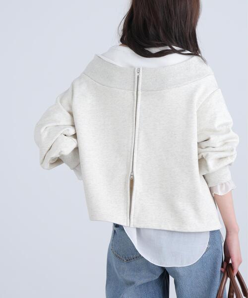 FREE'S MART(フリーズマート)の「◆〈MFM〉袖バルーンオフショルZIPカットソー(Tシャツ/カットソー・レディース・グレー系その他/ホワイト系その他・FREE)」の15枚目の写真
