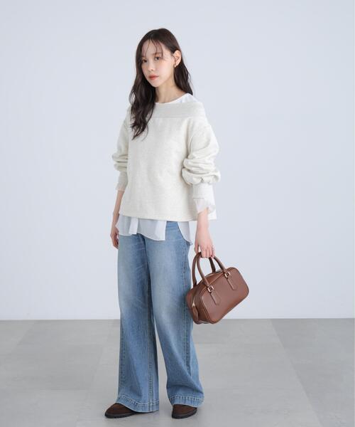 FREE'S MART(フリーズマート)の「◆〈MFM〉袖バルーンオフショルZIPカットソー(Tシャツ/カットソー・レディース・グレー系その他/ホワイト系その他・FREE)」の13枚目の写真