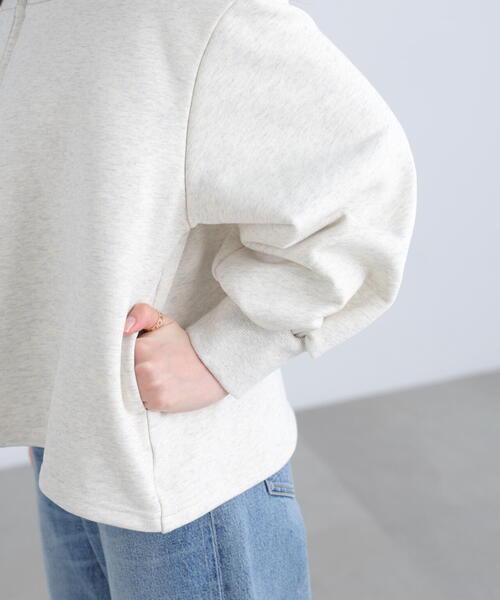 FREE'S MART（フリーズマート）の「◆〈ＭＦＭ〉袖バルーンオフショルＺＩＰカットソー（Tシャツ/カットソー・レディース・グレー系その他/ホワイト系その他・FREE）」の8枚目の写真