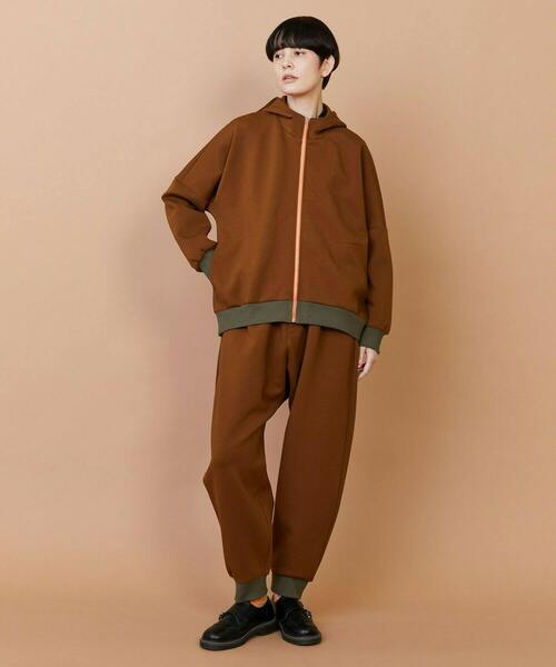 FRAPBOIS（フラボア）の「ライトスウェット（パーカー・レディース・ブラウン/ネイビー・1/2）」の8枚目の写真