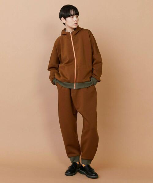 FRAPBOIS（フラボア）の「ライトスウェット（パーカー・レディース・ブラウン/ネイビー・1/2）」の9枚目の写真