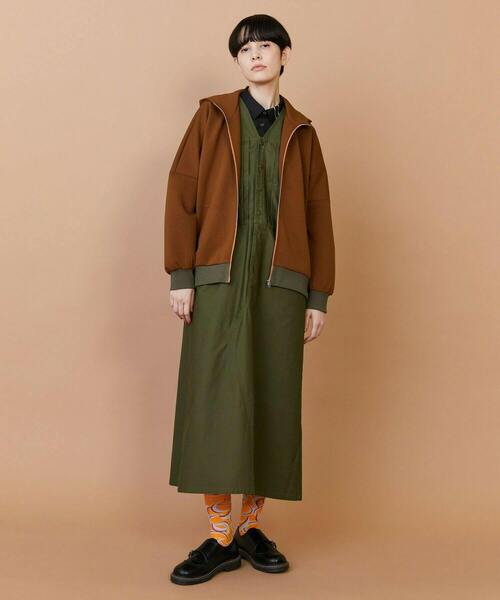 FRAPBOIS（フラボア）の「ライトスウェット（パーカー・レディース・ブラウン/ネイビー・1/2）」の14枚目の写真