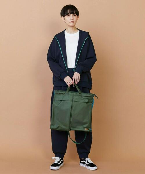 FRAPBOIS(フラボア)の「ライトスウェット(パーカー・レディース・ブラウン/ネイビー・1/2)」の4枚目の写真