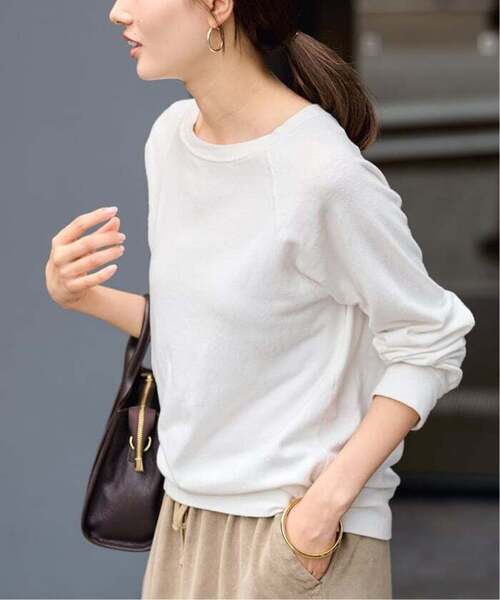 FRAMeWORK（フレームワーク）の「≪追加≫NEWスラブベアテンプルオーバー 2（Tシャツ/カットソー・レディース・グレー/アイボリー/ネイビー/ホワイト・FREE）」の6枚目の写真