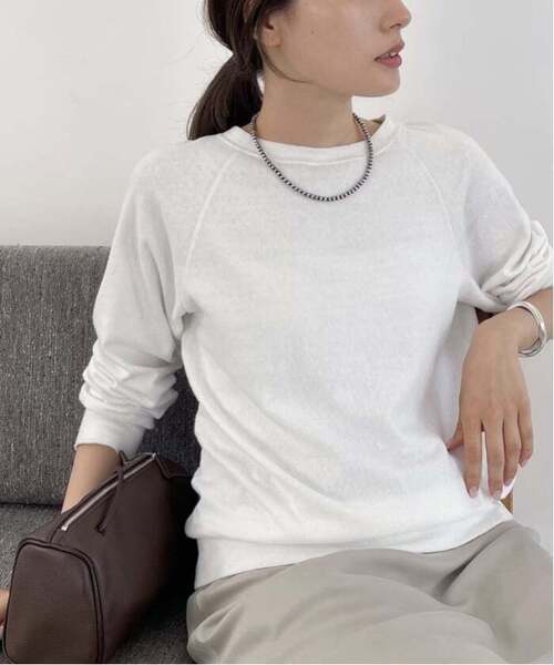 FRAMeWORK（フレームワーク）の「≪追加≫NEWスラブベアテンプルオーバー 2（Tシャツ/カットソー・レディース・グレー/アイボリー/ネイビー/ホワイト・FREE）」の7枚目の写真