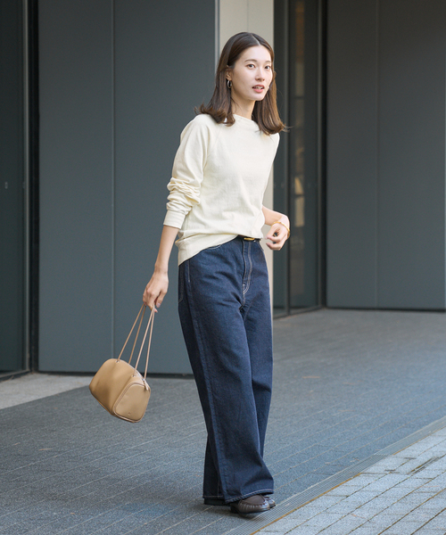 FRAMeWORK（フレームワーク）の「≪追加≫NEWスラブベアテンプルオーバー 2（Tシャツ/カットソー・レディース・グレー/アイボリー/ネイビー/ホワイト・FREE）」の13枚目の写真