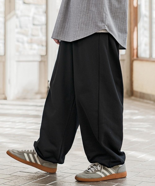 CAMBIO(カンビオ)の「mp14628- Urban Tuck Sweat Pants スウェットパンツ(AI-261-010)(スウェットパンツ・メンズ・ブラック/グレー・M/L)」の11枚目の写真
