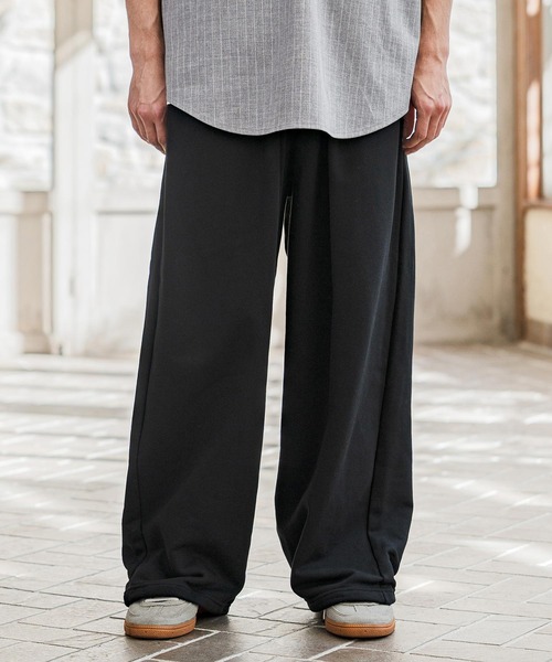 CAMBIO(カンビオ)の「mp14628- Urban Tuck Sweat Pants スウェットパンツ(AI-261-010)(スウェットパンツ・メンズ・ブラック/グレー・M/L)」の12枚目の写真