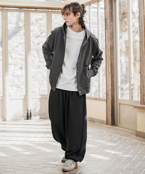 CAMBIO(カンビオ)の「mp14628- Urban Tuck Sweat Pants スウェットパンツ(AI-261-010)(スウェットパンツ・メンズ・ブラック/グレー・M/L)」の16枚目の写真