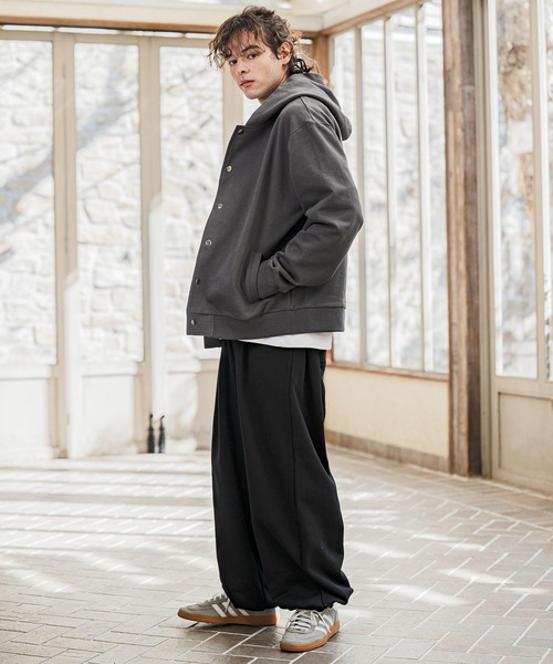 CAMBIO(カンビオ)の「mp14628- Urban Tuck Sweat Pants スウェットパンツ(AI-261-010)(スウェットパンツ・メンズ・ブラック/グレー・M/L)」の17枚目の写真