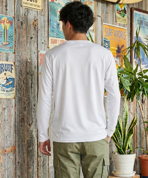 HANGTEN(ハンテン)の「【HANGTEN/ハンテン】ワンポイント刺繍ロングTシャツ 長袖Tシャツ ロンT カジュアル ストリート サーフ アメカジ 刺繍ロゴ(Tシャツ/カットソー・メンズ・ホワイト/ターコイズブルー/グレー/ネイビー・MEDIUM/LARGE/X-LARGE)」の13枚目の写真