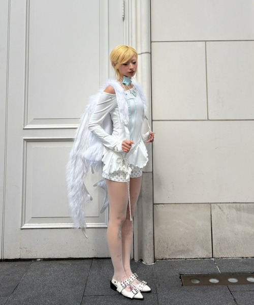 Never mind the XU(ネバーマインドザエックスユー)の「【Never mind the XU】Twilight star tights / 【ネバーマインド ザ エックスユー】トワイライトスタータイツ <着用動画あり>(タイツ/ストッキング・レディース・ベージュ・ONE SIZE)」の7枚目の写真