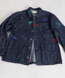 cepo（セポ）の「ラクガキアート刺繍＆プリント デニムカバーオール〈ユニセックス〉（デニムジャケット）」