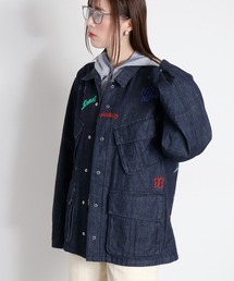 cepo（セポ）の「ラクガキアート刺繍＆プリント デニムカバーオール〈ユニセックス〉（デニムジャケット）」