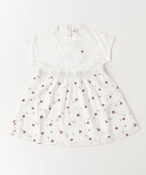 TOMMY HILFIGER(トミーヒルフィガー)の「コンビワンピース(ワンピース・キッズ・ホワイト・100cm/90)」の1枚目の写真
