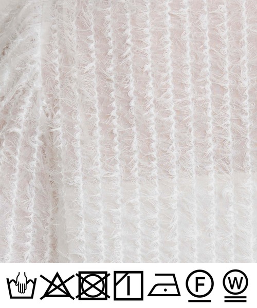 PICCIN PERLA（ピッチンペルラ）の「シアー突っ切りブラウス（シャツ/ブラウス・レディース・オフホワイト・M）」の9枚目の写真