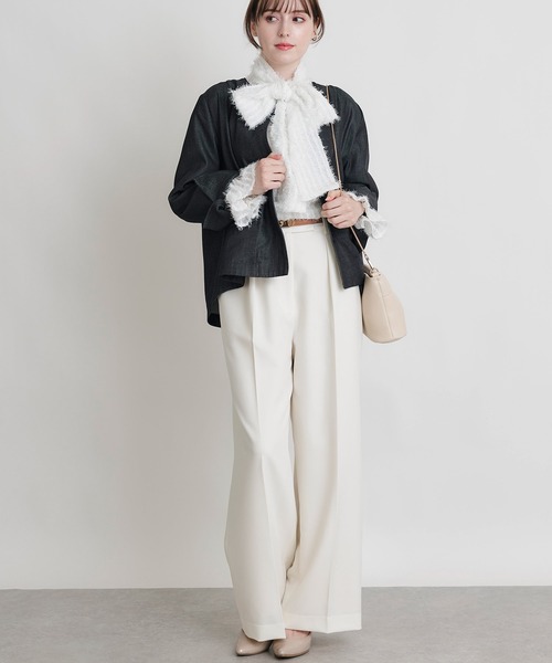 PICCIN PERLA（ピッチンペルラ）の「シアー突っ切りブラウス（シャツ/ブラウス・レディース・オフホワイト・M）」の19枚目の写真