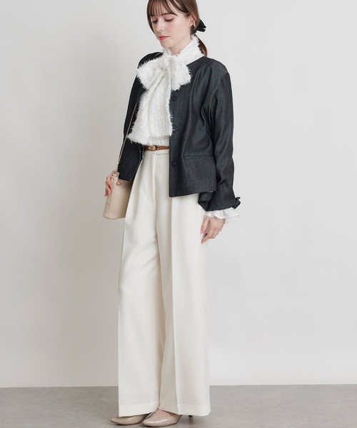 PICCIN PERLA（ピッチンペルラ）の「シアー突っ切りブラウス（シャツ/ブラウス・レディース・オフホワイト・M）」の20枚目の写真